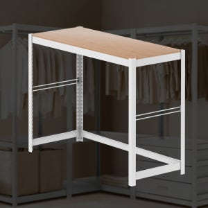 홈던트 하우스 가로 900 400 1050 mm 철재 1단 선반 규격 렉 x 깊이 폭 높이 90 40 cm 화이트 랙 스피드랙