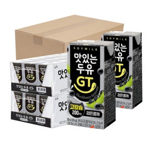 남양 맛있는 두유 GT 고칼슘 검은콩깨 190ml 48팩
