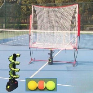 테니스발사기 자동볼머신 소형연습기 좌우발사 초급테니스훈련 연습볼기계 연습기 기본형 세트