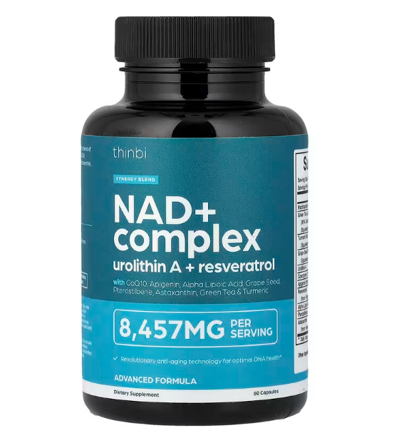 thinbi <b>NAD</b>+컴플렉스 <b>레스베라트롤</b> 8457mg 60캡슐