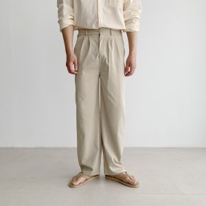 남자 여름 슬랙스 린넨 와이드 슬랙스 남성여름바지