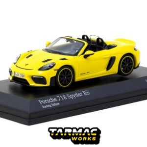 타막웍스 x 미니챔프 1/64 포르쉐 718 스파이더 RS Racing Yellow - COLLAB64