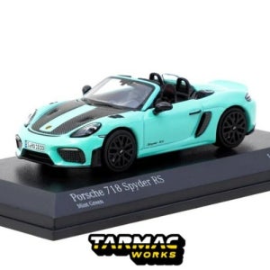 타막웍스 x 미니챔프 1/64 포르쉐 718 스파이더 RS Mint Green - COLLAB64