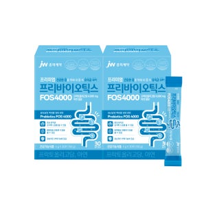 JW중외제약 프리바이오틱스 FOS 4000 프락토올리고당 아연 5g 30포, 2개