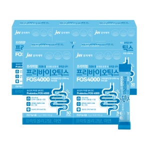 JW중외제약 프리바이오틱스 FOS 4000 프락토올리고당 아연 5g 30포, 5개