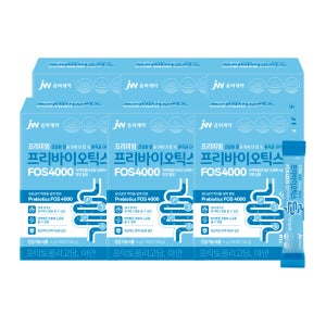 JW중외제약 프리바이오틱스 FOS 4000 프락토올리고당 아연 5g 30포, 6개