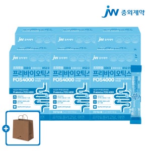 [6개월] JW중외제약 프리바이오틱스 FOS 4000 프락토올리고당 아연 5g 30포, 6개