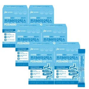 [6개월] JW중외제약 프리바이오틱스 FOS 4000 프락토올리고당 아연 5g 30포, 6개