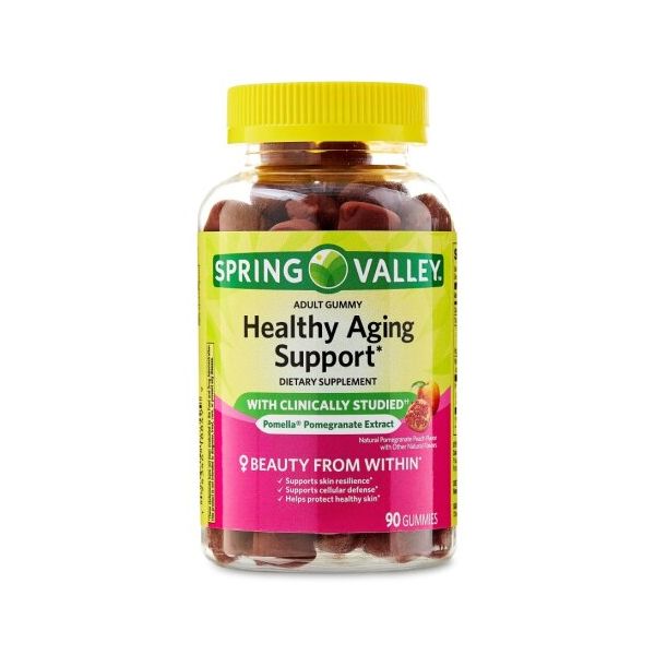 <b>스프링 밸리</b> 헬시 에이징 서포트 젤리, 석류 피치, 90ct