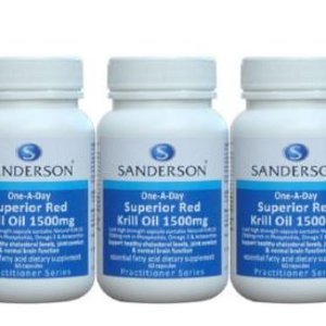 샌더슨 슈페리얼 남극 크릴오일 1500mg 60정 3개