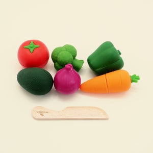 MULNORY 실리콘 유아 교구 역할놀이 주방놀이 장난감 채소