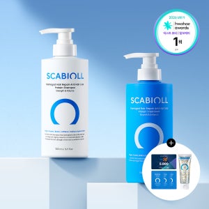 스카비올 탈모증상완화 단백질 샴푸 500ml+단백질 트리트먼트 500ml(+GS25 5천원+샴푸 70ml)