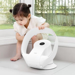 보아르 엘레어 무풍 날개없는 선풍기 BLDC 가정용 저소음 아기 방 접이식 폴딩 날없는