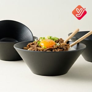 업소용 바이오볼 7호 블랙 멜라민 짬뽕 덮밥 국수 라면그릇 라멘 면기 식당