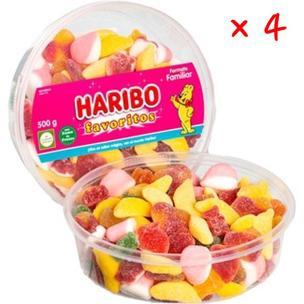 HARIBO 하리보 어소티드 슈가 코우디드 후르츠 <b>구미</b> 500g 4개