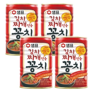 간편한 김치찌개용 꽁치 통조림 400g 4개
