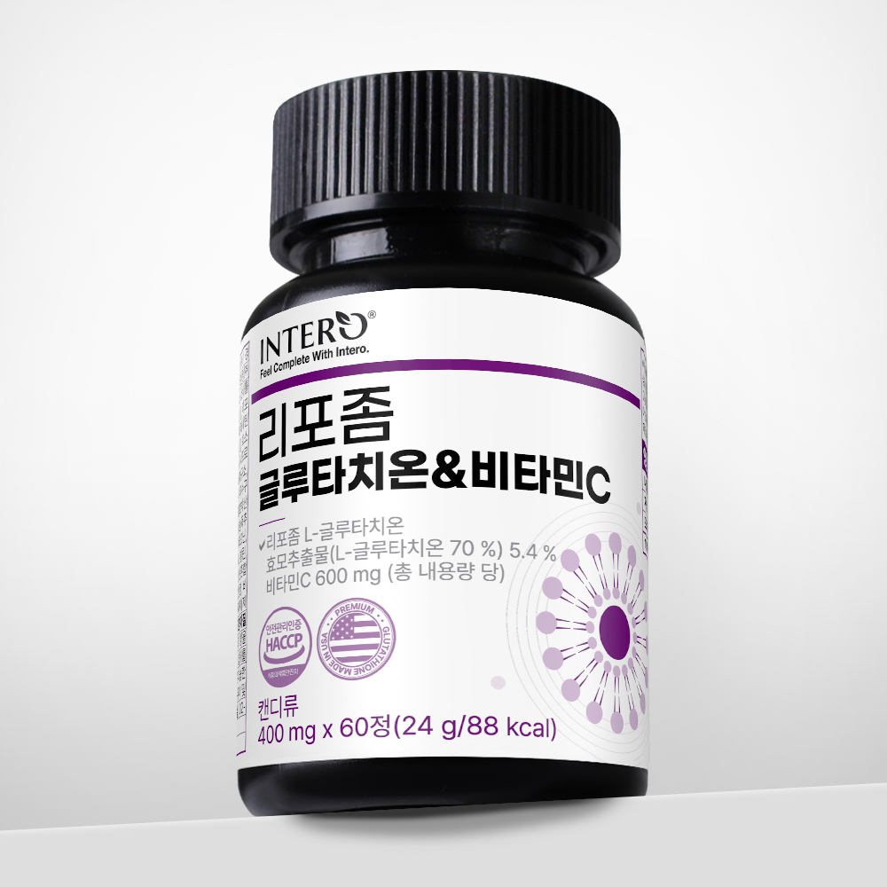 인테로 리포좀 글루타치온 비타민C 리포솜 <b>글루타티온</b> 60정, 1개