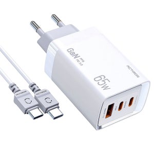 65W GaN PD C타입 + USB 초고속 3포트 충전기 세트