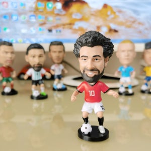 축구선수피규어 차량용흔들인형 데코 소장용 스포츠피규어 살라