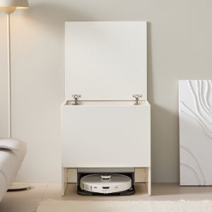 실키 로봇청소기장 로봇청소기 수납장 낮은 틈새 로청 보관함 상단도어형 600