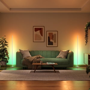 나노리프 플로어램프 2개 번들 장스탠드 거실조명 장스탠드 무드등 스마트조명 LED 스탠드