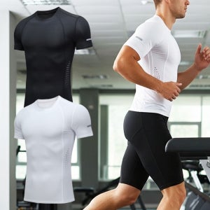 엘마운틴 기능성 이너웨어 언더레이어 컴프레션 남자 스포츠 반팔 테크핏 상의