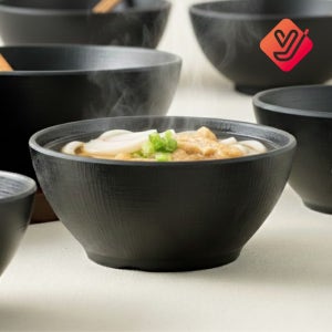 업소용 면기볼 7.5호 블랙 멜라민 짬뽕 덮밥 국수 라면그릇 라멘 식당 체크 흑