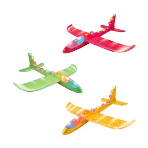 비행기장난감 LED 에어 글라이더 스티로폼 비행기 만들기 야외 장난감