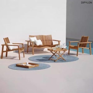 DIPYLON 원목 티크 야외쇼파 세트 리조트 호텔 정원 E