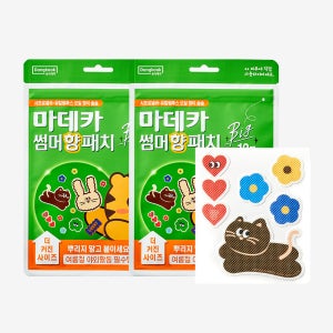 동국제약 마데카 썸머 향 패치 빅 12매 1개 + 1개 / 유아 어린이 캠핑 야외활동밴드 스티커 시트로넬라