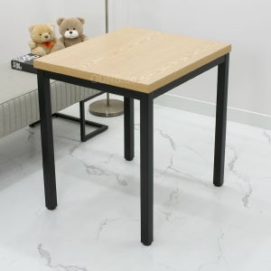 1인 책상 700 600 프린터 책상 선반 테이블 10분조립 오크 철제 LTK7060