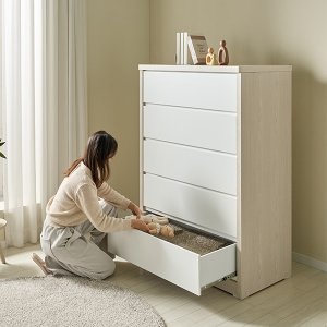 뉴메가 5단 대형 광폭 서랍장 800 칸막이 수납장 옷서랍 수납정리