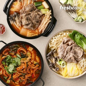 [fresheasy] 프레시지 해장국 / 전골 / 순대국 모음전 우거지 소곱창 버섯 사골