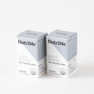 뉴트리미 칼마디 앤 K2 칼슘마그네슘 비타민K2 비타민D 골다공증 영양제 60정, 2개