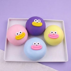 [대4종세트] KC인증 빌리네집 대왕 빵떡말랑이 동글 구름 왕 말랑이 스트레스볼