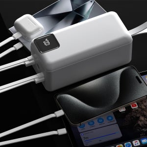 DM 하이온 대용량 2IN1 고속 충전 LED 보조배터리 20W 50000MAH