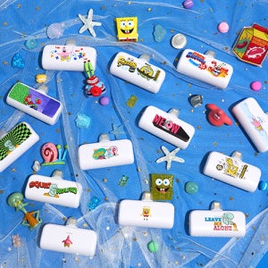 스폰지밥 PD 20W 고속 충전 도킹형 보조배터리 C타입 4500mAh 스마트폰 보조배터리