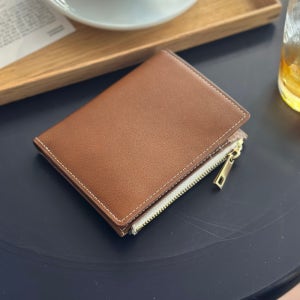 Swift 스위프트 천연소가죽 여성 중지갑 손지갑 지퍼지갑 골드 블랙 이니셜 각인