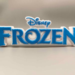 Frozen 3D프린팅 로고