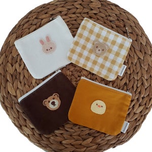 귀여운 와펜 지퍼파우치 만들기 바느질 키트