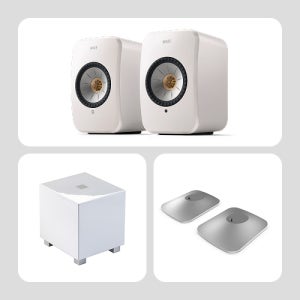 KEF 케프 LSX II + P1 Stand + 렐Tzero 서브우퍼 스피커 패키지(1조)