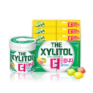 무설탕 자일리톨 껌 102g 1통 리필 122g 3봉 오리온