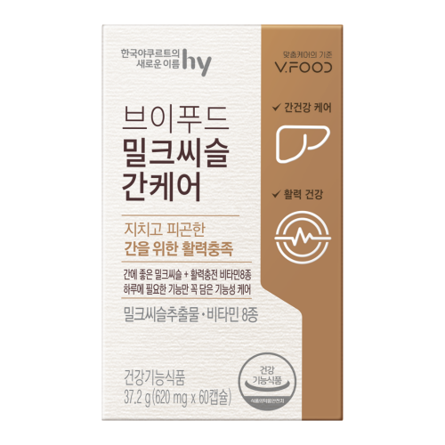한국야쿠르트 브이푸드 <b>밀크씨슬</b> 간케어 620mg x 60캡슐