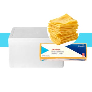 슈라이버 아메리칸 슬라이스 치즈 184p 2.27kg, 4개 1박스 슈레이버 업소용 대용량