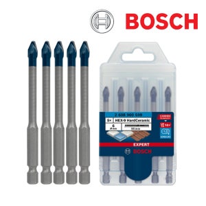 타일기리 포세린 타일 비트 드릴 6mm 5pcs 세트 육각 HEX-9