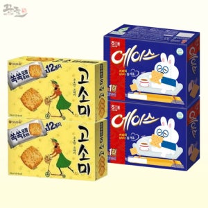 해태 에이스 364g X 2개 + 오리온 고소미 216g X 2개 과자세트