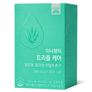 이너뷰티 트리플케어 알로에 저분자 콜라겐 히알루론산 15포