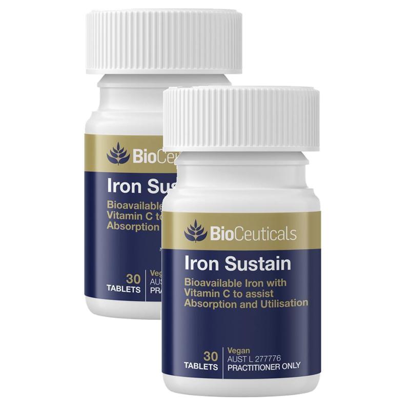 BioCeuticals Iron Sustain <b>바이오</b> 슈티<b>칼스</b> 철분 서스테인 30정 2팩