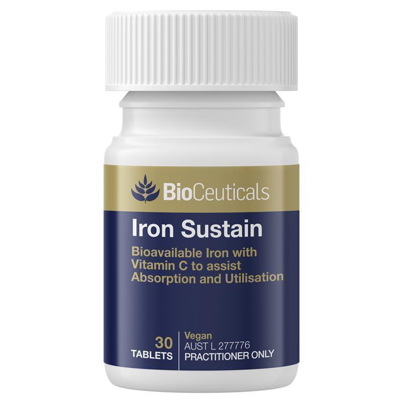 BioCeuticals Iron Sustain <b>바이오</b> 슈티<b>칼스</b> 철분 서스테인 30정 1팩