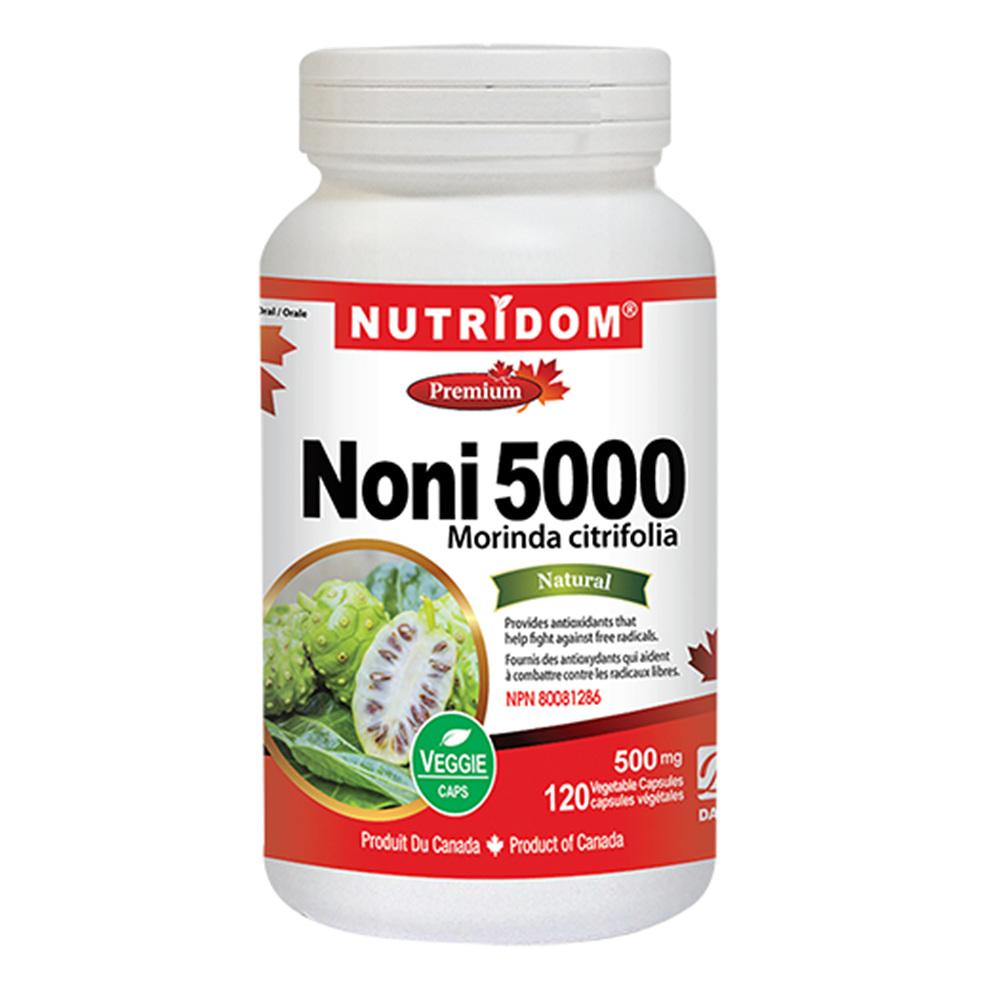 뉴트리돔 <b>노니 추출물</b> 5000 500mg 120정 Nutridom Noni 5000 120 Vcaps